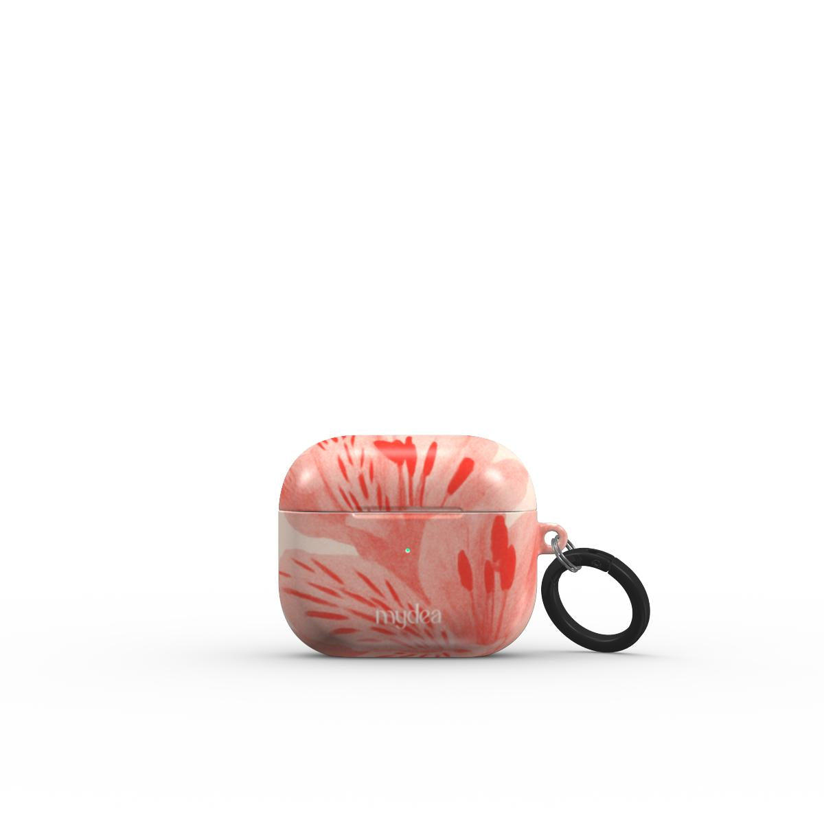 Custodia AirPods modello Silk Petal con design floreale rosato